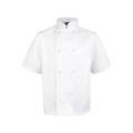 Kng XS White Short Sleeve Chef Coat 1435XS